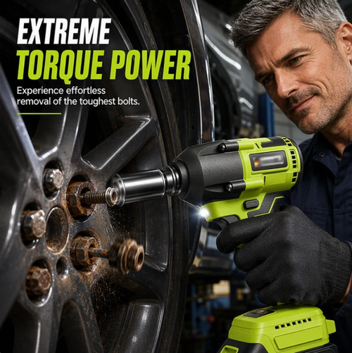 Professional-grade brushless, high-torque impact wrench set