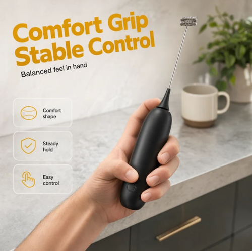 Handheld Electric Milk Frother and Coffee Stirrer