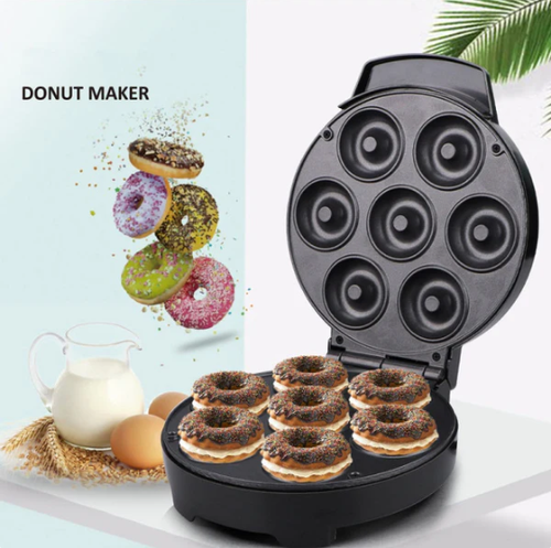 Electric mini donut maker with non-stick surface