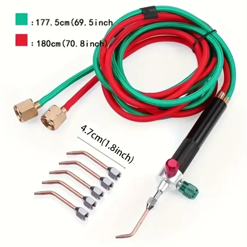 Oxygen welding torch mini gas small welding torch welding set oxygen acetylene gun welding platinum metal stainless steel welding tools two packs welding car outdoor camping picnic practical tools car welding small oxygen gun welding high temperature gun car practical tools