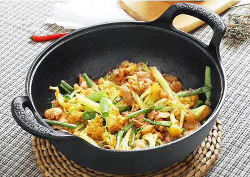 Uncoated Thick Iron Pot
