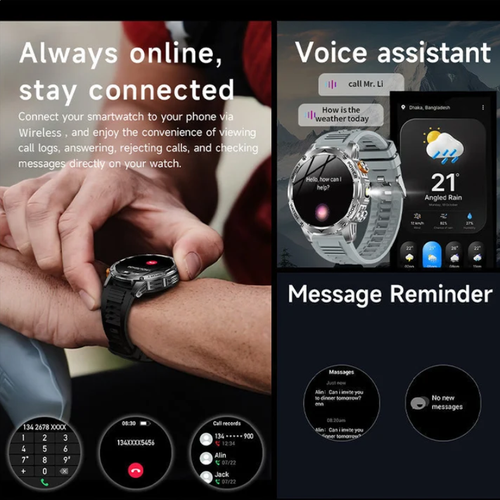1000mAh Battery Smart Bluetoot Sports Watch