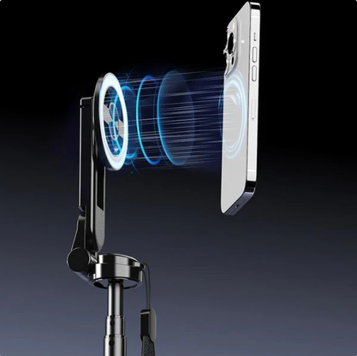 4-in-1 multifunctional magnetic selfie stick with 360° rotation