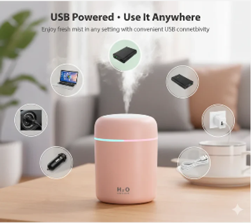 MiniMist Humidifier– Smart Humidifier | Mist + Ambient Light | Daily Freshness