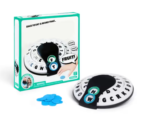 🎲Spin & Shout Word Game – Fast-Paced Family Game with Letter Wheels, Spinner Device & 20 Tokens