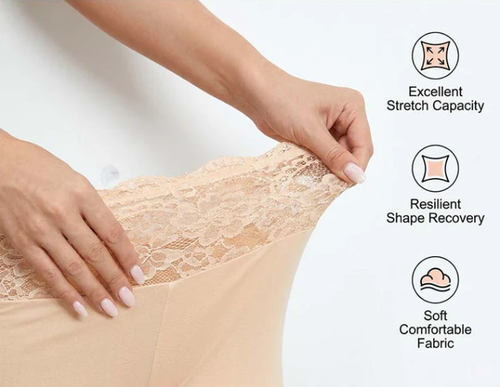Women's Elastic Lace Safety Panties3pc
