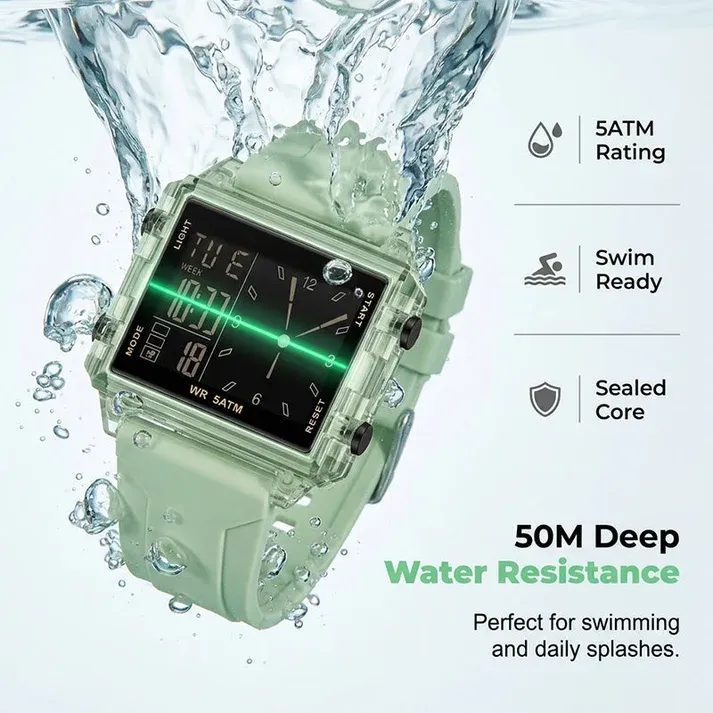 Waterproof —transparent digital watch