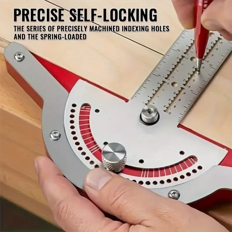 High Precision 10inch 15inch 20inchWoodworking Angle Ruler - Long-lasting home decoration and measuring tool, an indispensable tool for professional woodworking work.