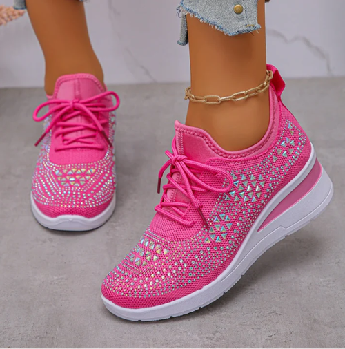 Time-Limited Special⏰Rhinestones-Embellished Breathable Mesh Sneakers