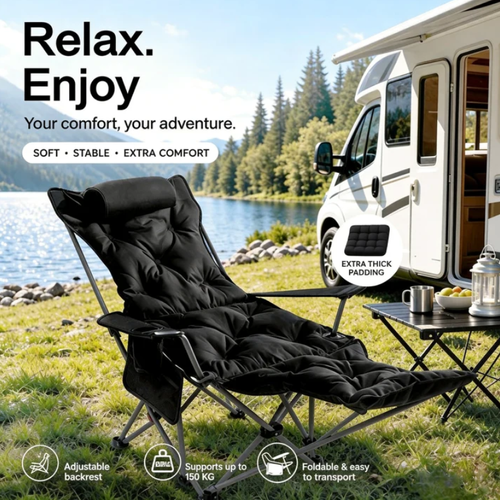 🪑 Portable, adjustable folding chair for outdoor use – Lightweight, sturdy & versatile 🏕️✨