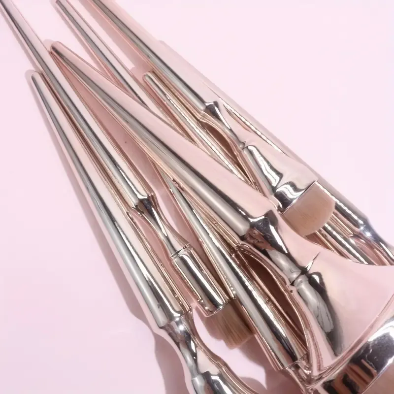 9pcs makeup brushes full set foundation brush beauty tools beauty brush portable loose powder blush brush foundation brush eyeshadow brush, BB cream liquid foundation makeup tools