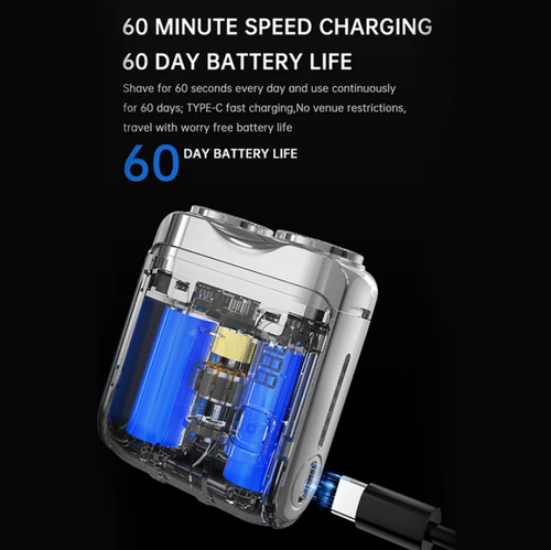 Portable Mini Men's Electric Shaver – Compact & Rechargeable