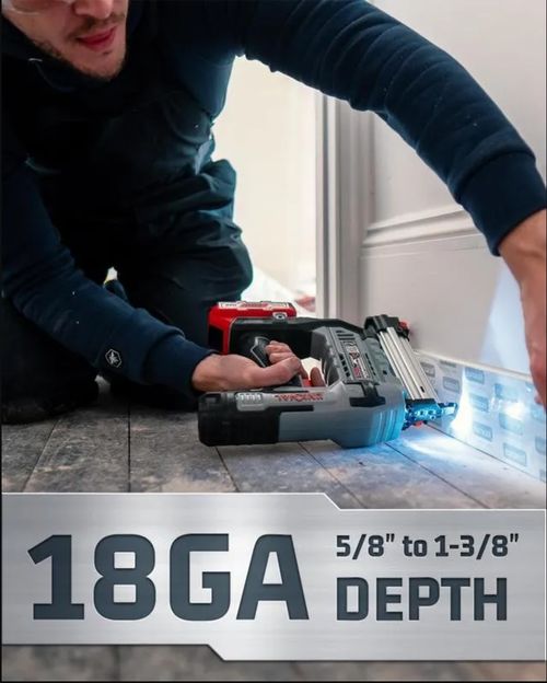 Cordless Electric Nailer With Charger and 2500 Nails Included