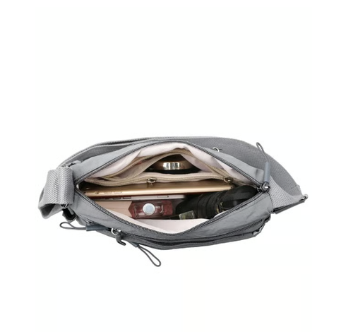Women Solid Color Crossbody Bag ✨ Multi-Pocket Zipper Fashion Daily Bag