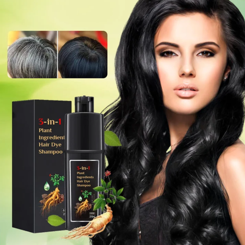Plant Ingredients Hair Dye Shampoo - Black