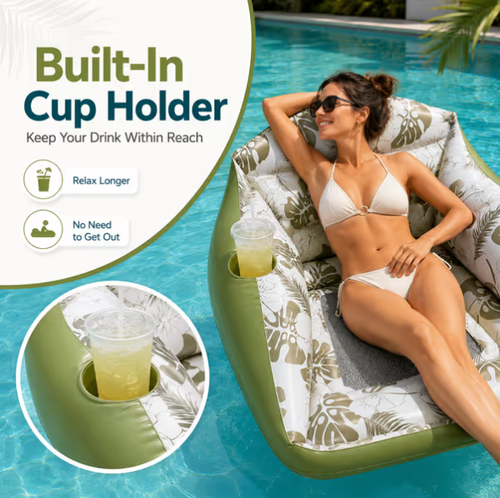 3-in-1 Inflatable Pool Lounge Chair