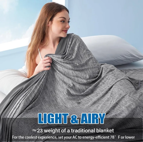 Smart Cooling Blanket❄️ Lightweight • Breathable •