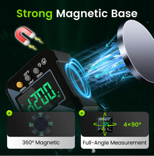 Digital Magnetic Angle Gauge – Accurate, Self-Levelling & LCD Display 🔧📦