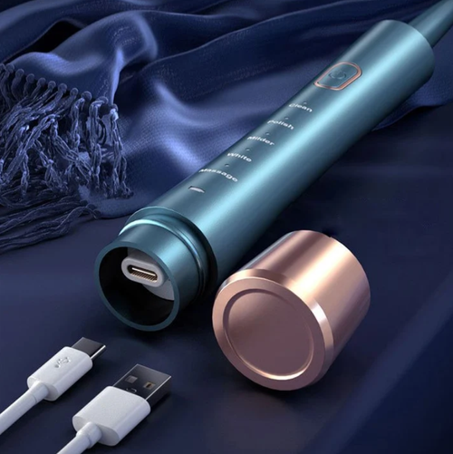 Toothbrush – 31,000 RPM deep clean in 60s, smart timer & pressure sensor. Buy 1 get 4 brush heads FREE! IPX7 waterproof, long battery.