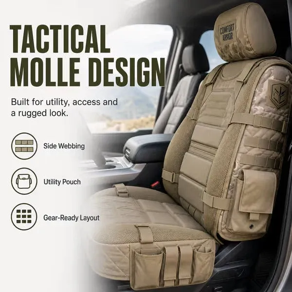 🚙 Durable seat covers for tactical trucks ✨ Storage, protection and comfort in all weather conditions