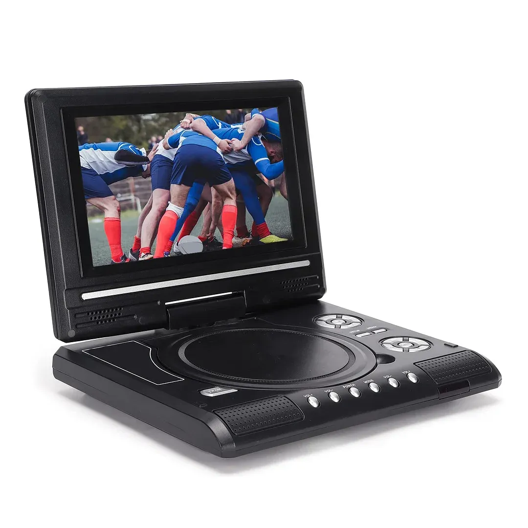 Portable DVD Player, 7.8Inch DVD Player HD with Small TV Player, Support 270 Degree Rotation Mobile DVD Player with USB Remote Control for Car.Kids.Home.Travel