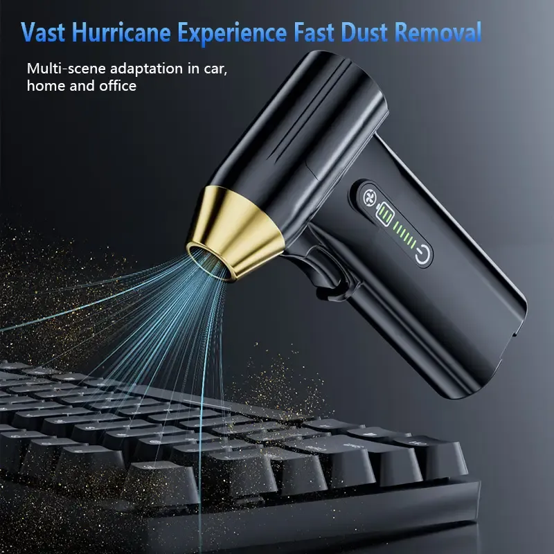 Portable Turbine Fan - 130000 RPM, Handheld Super Powerful Snow Blower, BBQ Charcoal Starter