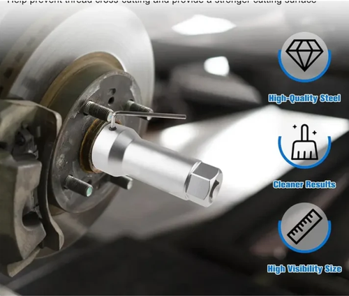 🛠️ 10-Piece Axle Spindle Thread Chaser Set