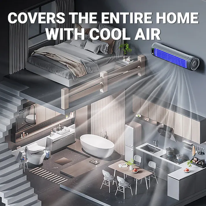 🌊2-in-1 Portable Turbo Tower Fan❄️