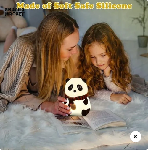 CUTE SILICONE LED NIGHT LIGHTUSB RECHARGEABLE TOUCHCONTROL - MUFLER PANDA