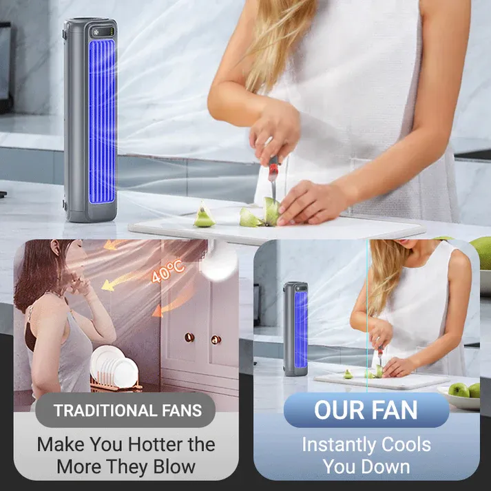 🌊2-in-1 Portable Turbo Tower Fan❄️