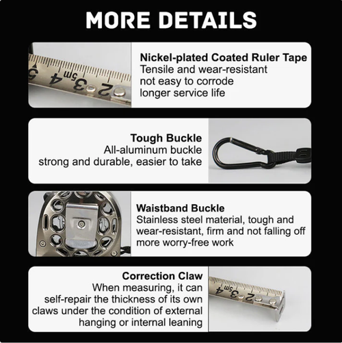 Stainless Steel Anti-corrosion Retractable Metric Ruler