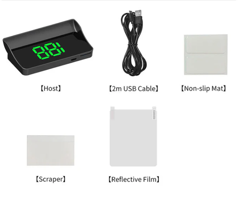 Speedometer with head-up display