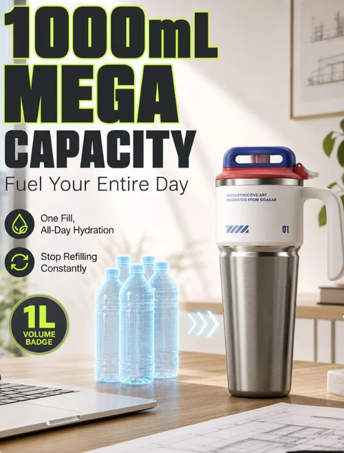 Giant-Sized High-Capacity Insulated Tumbler