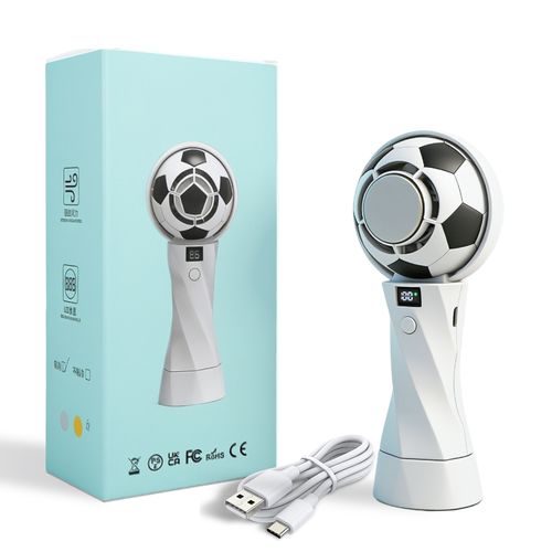 Football handheld fan cooling turbine