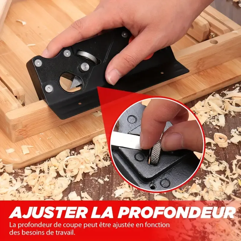 Brush edge machine - woodworking edge leveling tool with auxiliary positioner, hand brush edge machine is suitable for fast edge trimming of wood