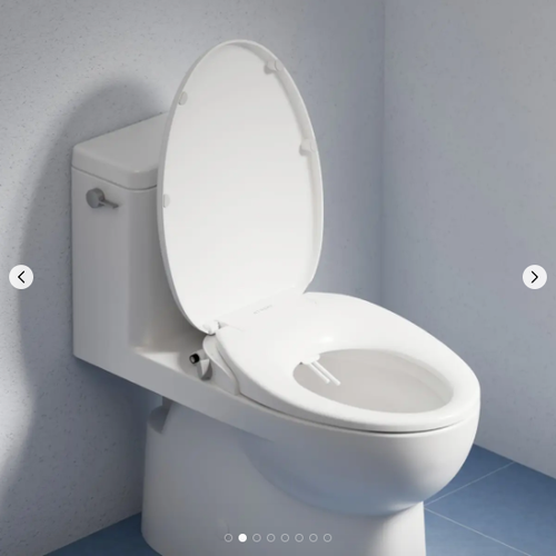 The clean & modern non-electric bidet toilet seat.