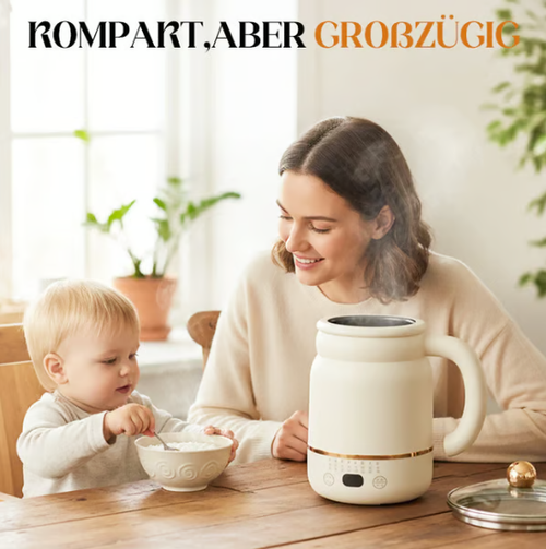☕Portable Electric Cooking Mug – 3-in-1 Multifunction, Fast Heating & Auto Keep Warm📦🍜