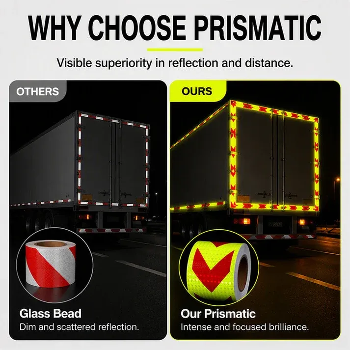 High-Visibility Arrow Reflective Tape – 25m Waterproof Self