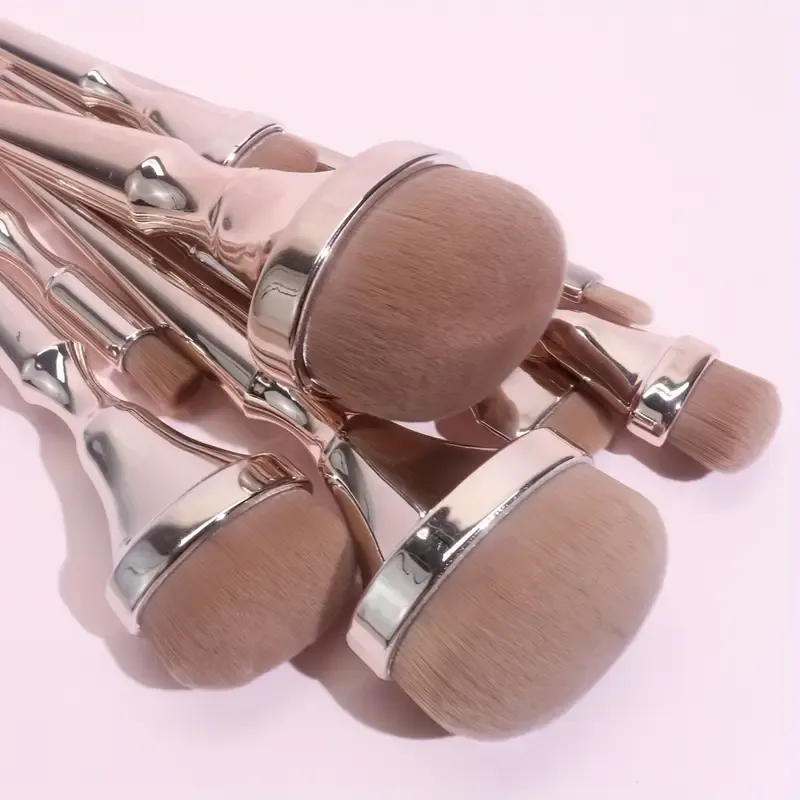 9pcs makeup brushes full set foundation brush beauty tools beauty brush portable loose powder blush brush foundation brush eyeshadow brush, BB cream liquid foundation makeup tools