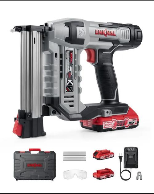 Cordless Electric Nailer With Charger and 2500 Nails Included