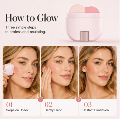 2‑in‑1 Long‑Lasting Highlighter & Blush Stick‑Dual
