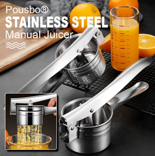 AEX Multifunctional Stainless Steel Potato, Juice & Food Press