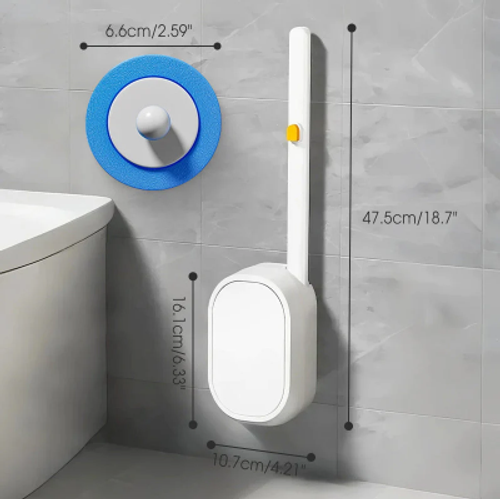 Disposable Toilet Brush with Replaceable Head