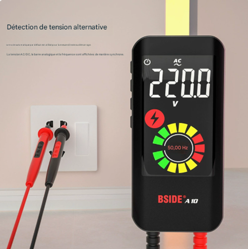 BSIDE A10 Fully Automatic Smart Multimeter with Digital Color Screen, Rechargeable, Multifunctional, Burn-Proof, Electrician