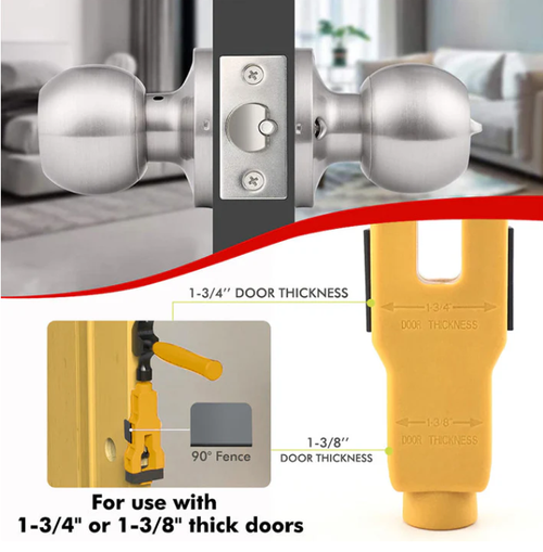 Door Latch Mortise Tool for 1-3 4in  1-3  8in