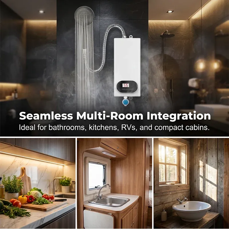 Compact & Safe Instant Electric Water Heater