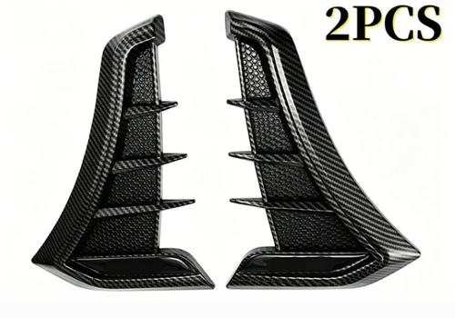 Car Side Fender Vents Stickers – Sporty Design & Scratch Cover – Universal TPU Decorative Trim