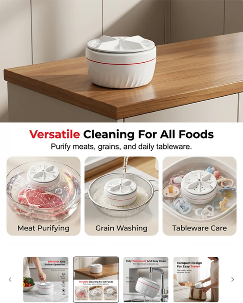 Portable Vegetable & Fruit Cleaner Machine