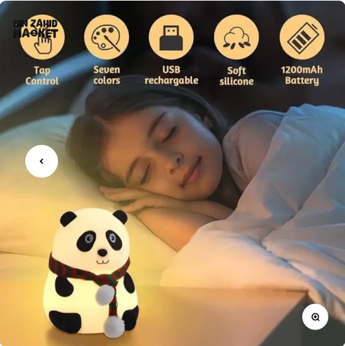 CUTE SILICONE LED NIGHT LIGHTUSB RECHARGEABLE TOUCHCONTROL - MUFLER PANDA
