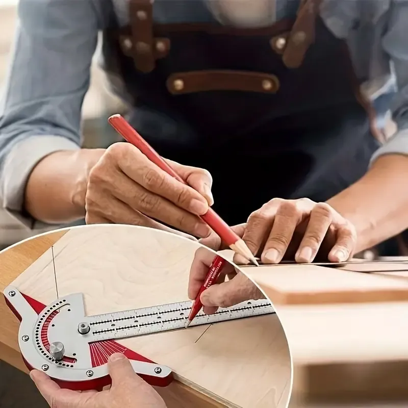 High Precision 10inch 15inch 20inchWoodworking Angle Ruler - Long-lasting home decoration and measuring tool, an indispensable tool for professional woodworking work.